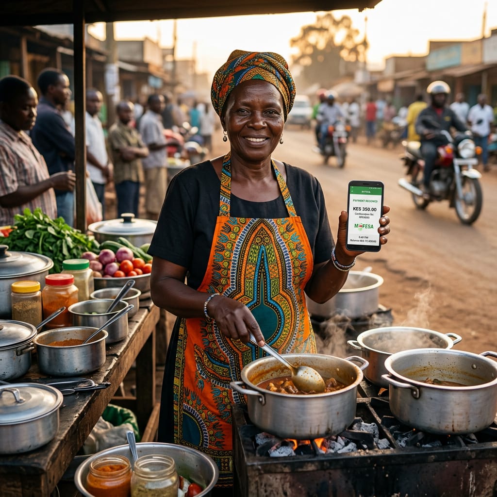 Food vendor using MamasLedger
